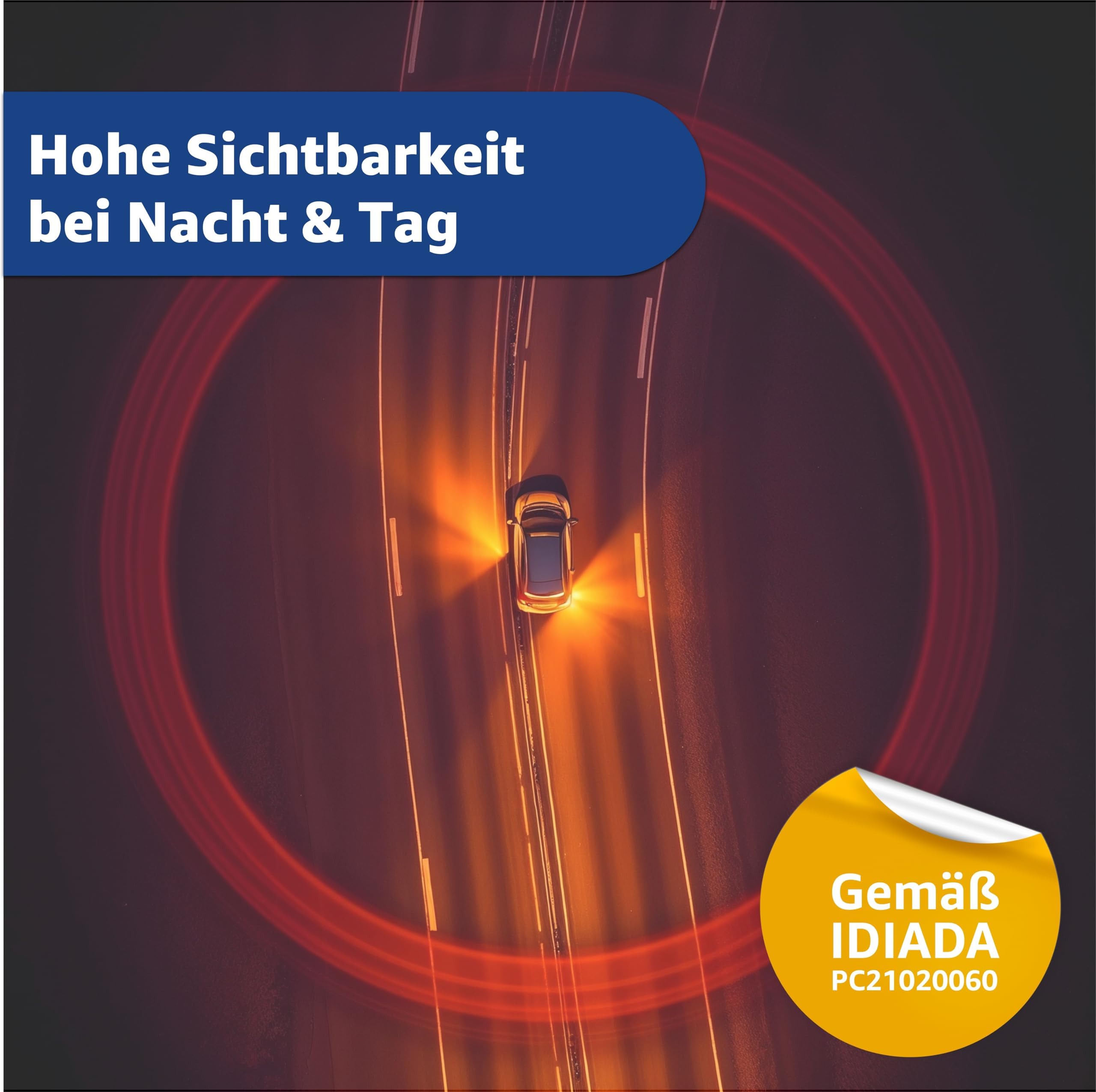 V16 Lampe d’avertissement – Auto & voiture – Homologation UE IDADA 21020060 – Triangle de signalisation 2026
