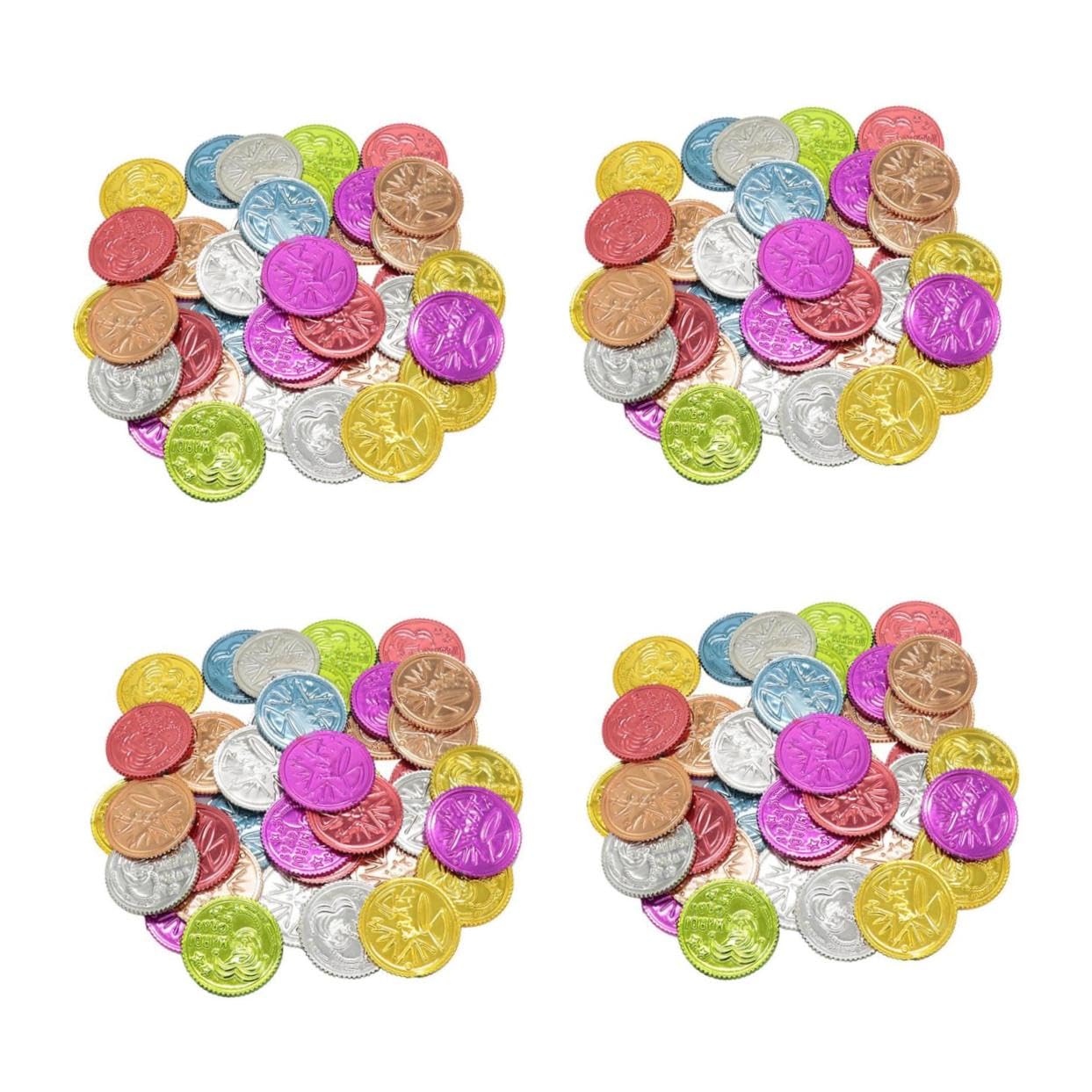 UPKOCH 400 Monete Plastica Colorate per Giochi Tema Clown per Feste Compleanno Halloween e Caccia Al
