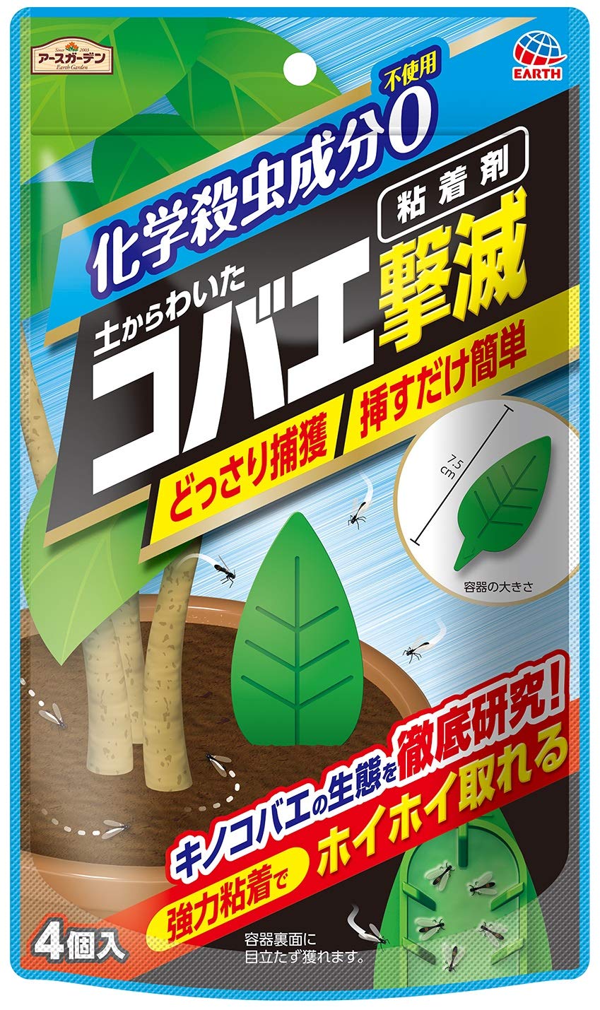 Amazon.co.jp: アースガーデン 粘着剤 土からわいたコバエ撃滅 粘着剤 