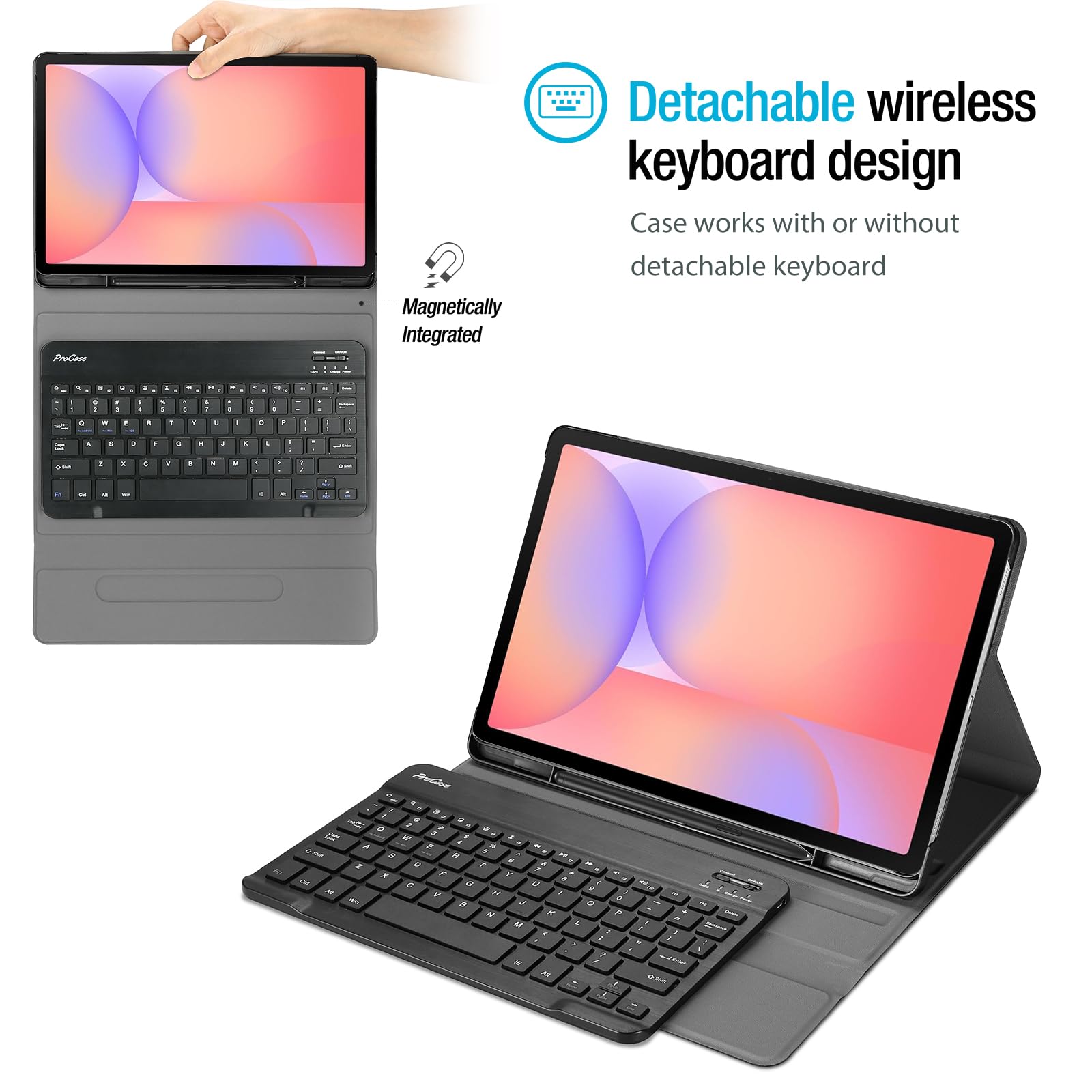 Amazon.com: ProCase Keyboard Case for Galaxy Tab S10 Lite/ S10 FE