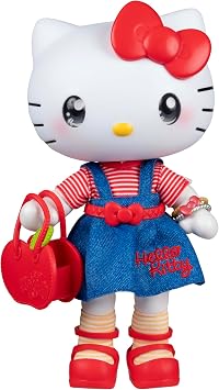 Hello Kitty and Friends Premier 8-Inch Articulated Figure - Classic Hello Kitty Series 1 Poseable Doll - Officially Licensed Sanrio Product - 6+