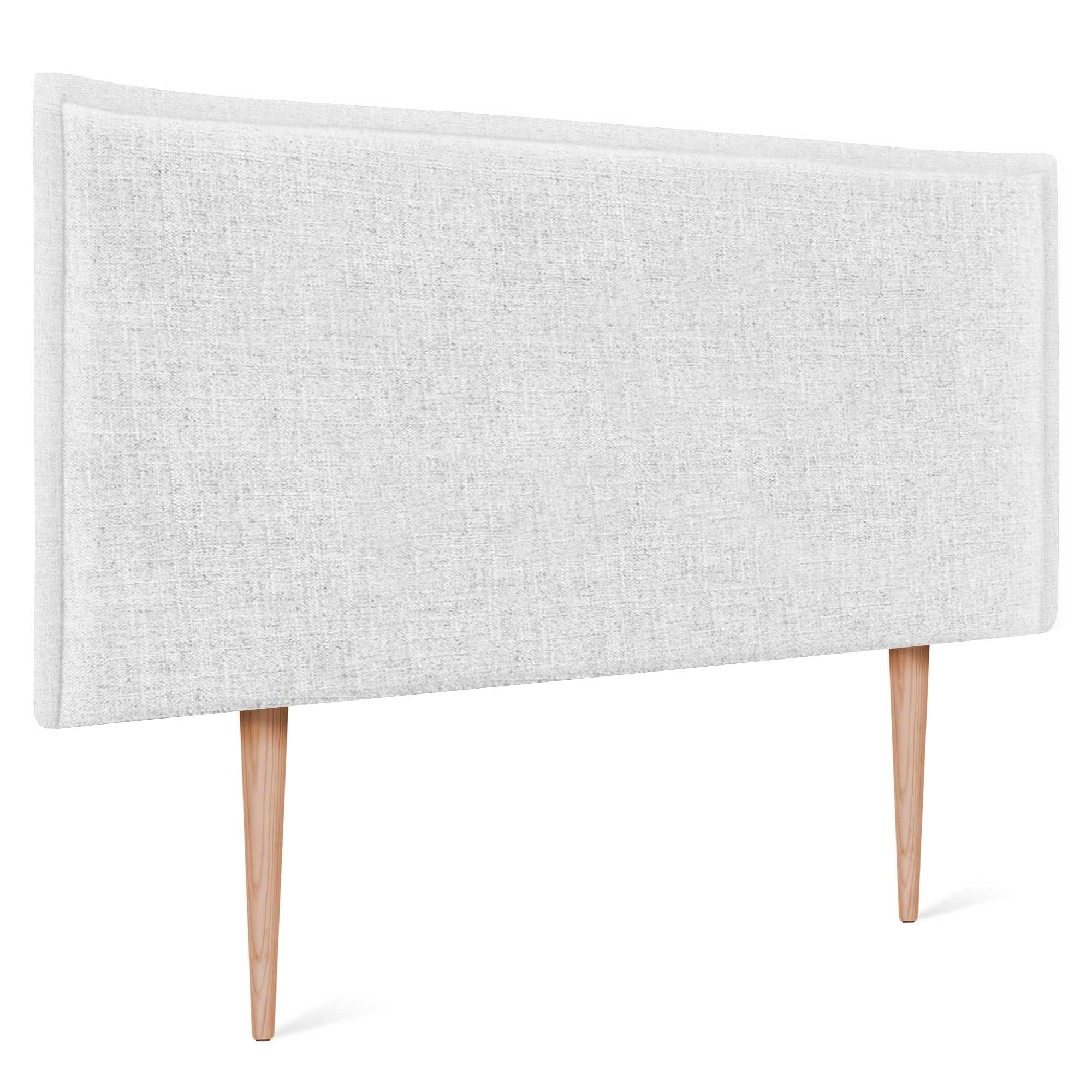 DHOME Solid Natural Linen Headboard with Trim Upholstered Headboard Bed Bedroom Modern Top Trending (Natural Linen, 160 x 105 cm with Legs (Beds 150/160)) — view 56