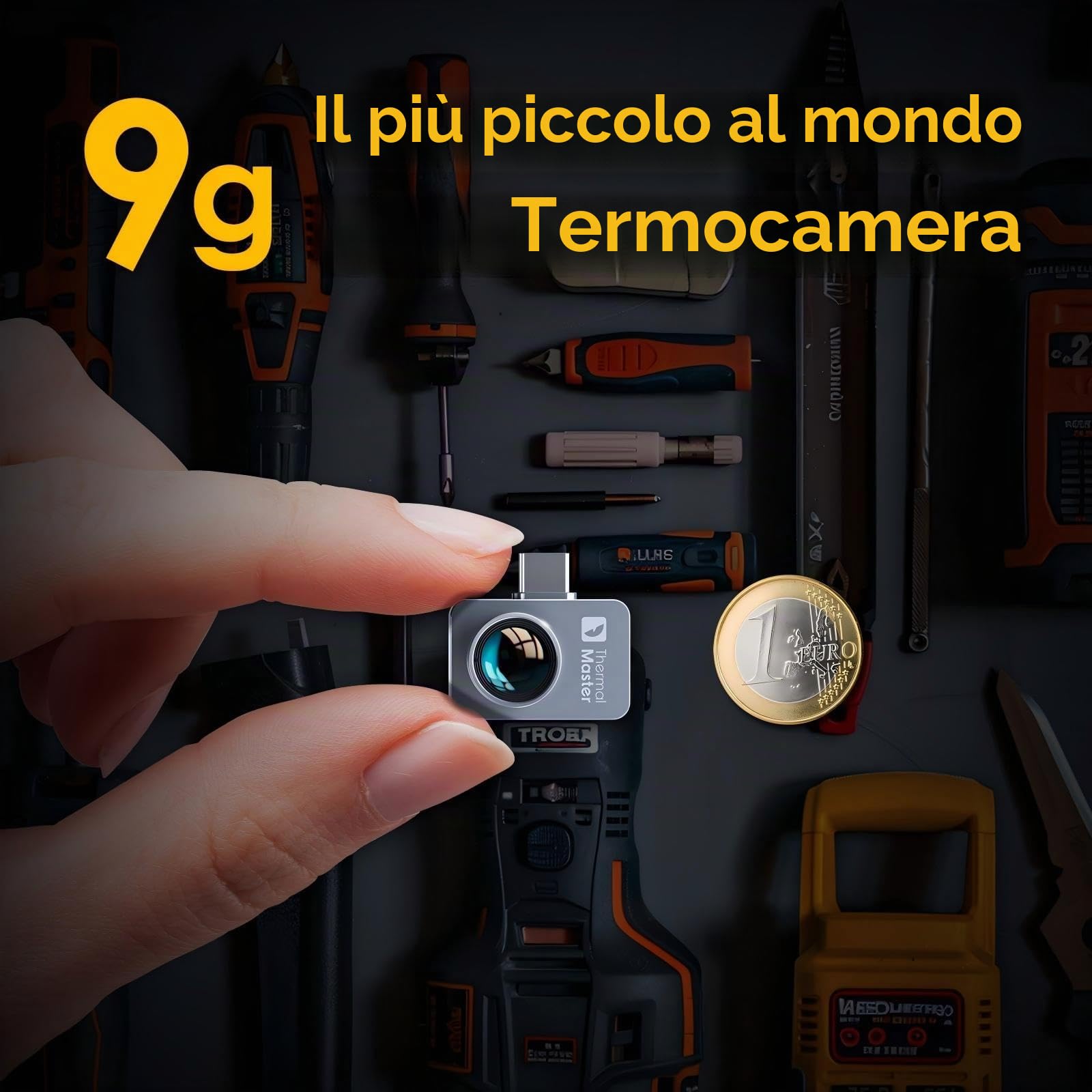 Thermal Master P2 Pro Telecamera Termica Android Telecamera a Infrarossi con Obiettivo Macro, 256x192, Risoluzione Super IR 512x384, 15x Zoom più piccola da 9 g