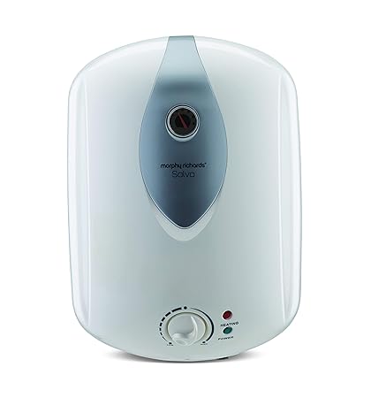 Morphy Richards Salvo Storage 25-Litre Vertical Water Heater, White, 5 Star