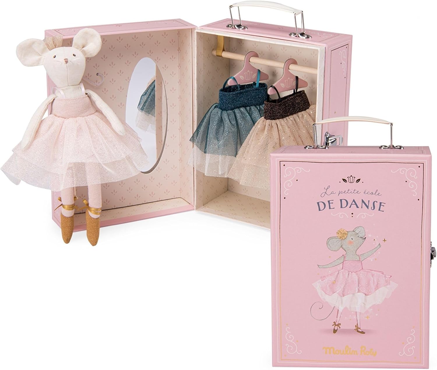 Moulin Roty - The Little Dance School Ballerina Wardrobe and Doll