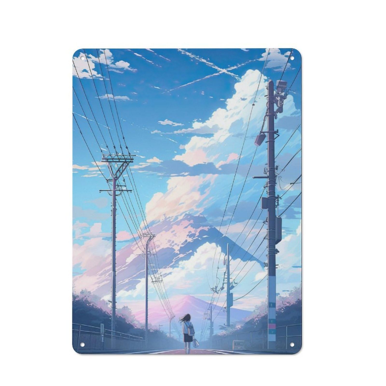 Junmoney Mountain Road Retro Tin Sign 40X30cm For Man Cave Or Games Room, For Collectors Decorating Games Rooms And Man Caves