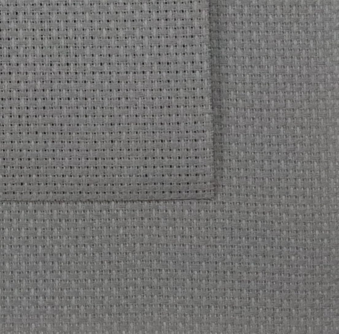 KCS 16CT Counted Cotton Cross Stitch Aida Cloth Fabric (Medium Grey, 12" x 59")