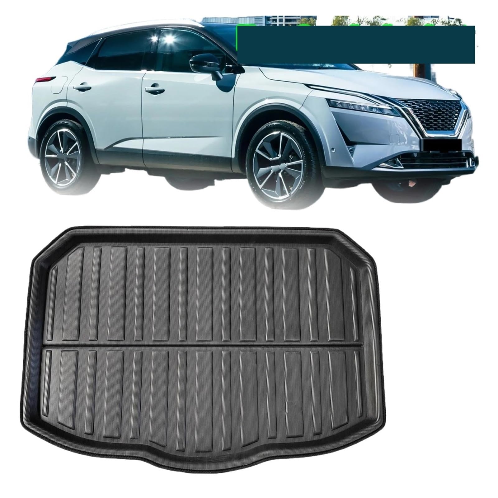 Vasca Baule Per Nissan Qashqai J12 (dal 04/2021) - Protettone Bagagliaio 3D Lavabile Con Bordi Alzati - Foto 12