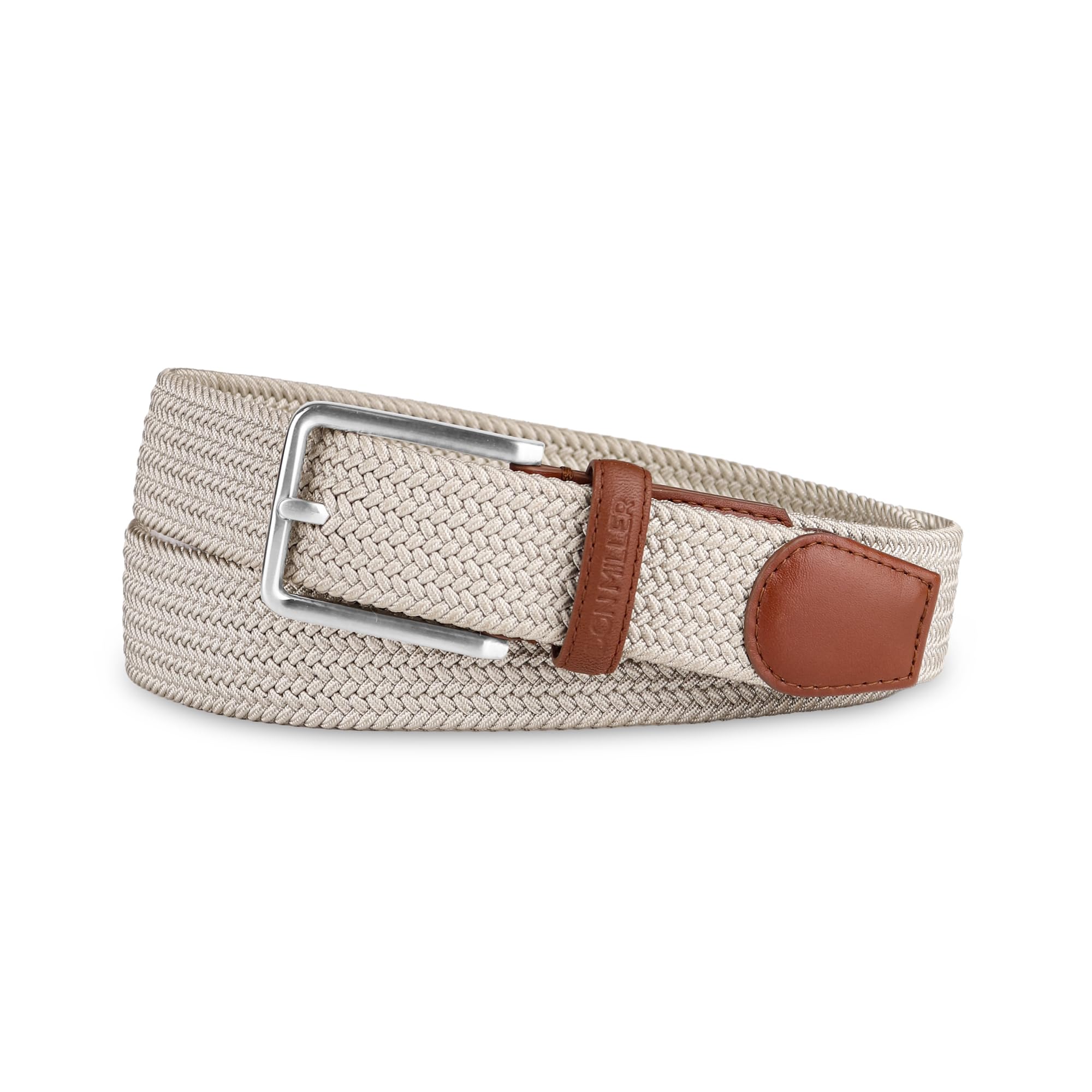 Men’s Braided Genuine Leather Belt – Navy & Beige Woven Stretch Casual Belt for Men | Built For Everday Wear - Jeans, Trousers, Chinos | Adjustable, Hole-Free Design-image-36