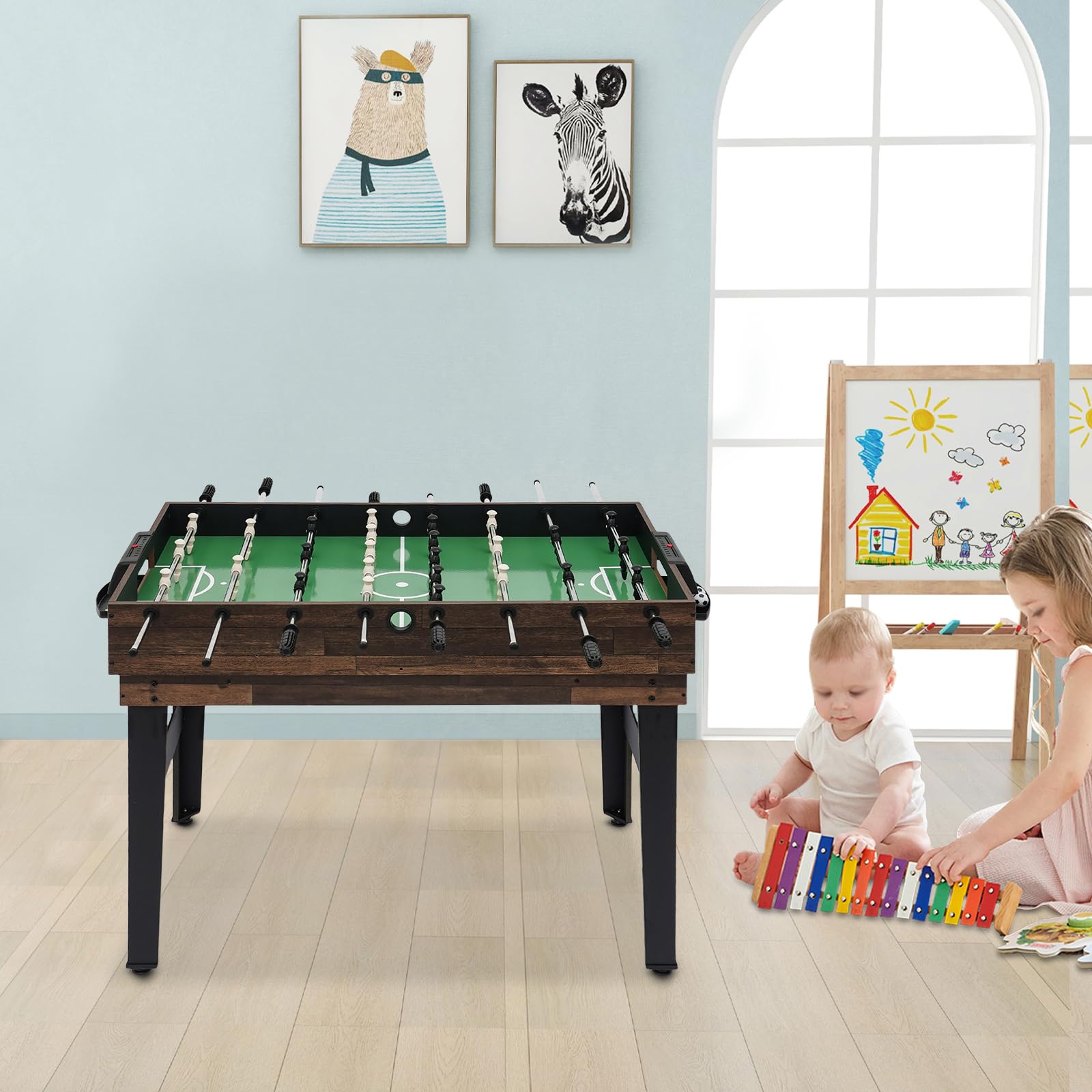 Mesa de juego 10 en 1, mesa multijuego, los mejores deportes de billar para niños y adultos, diversión familiar para el hogar, MDF metal compacto, para niños y adultos a partir de seis años, 122 x 60