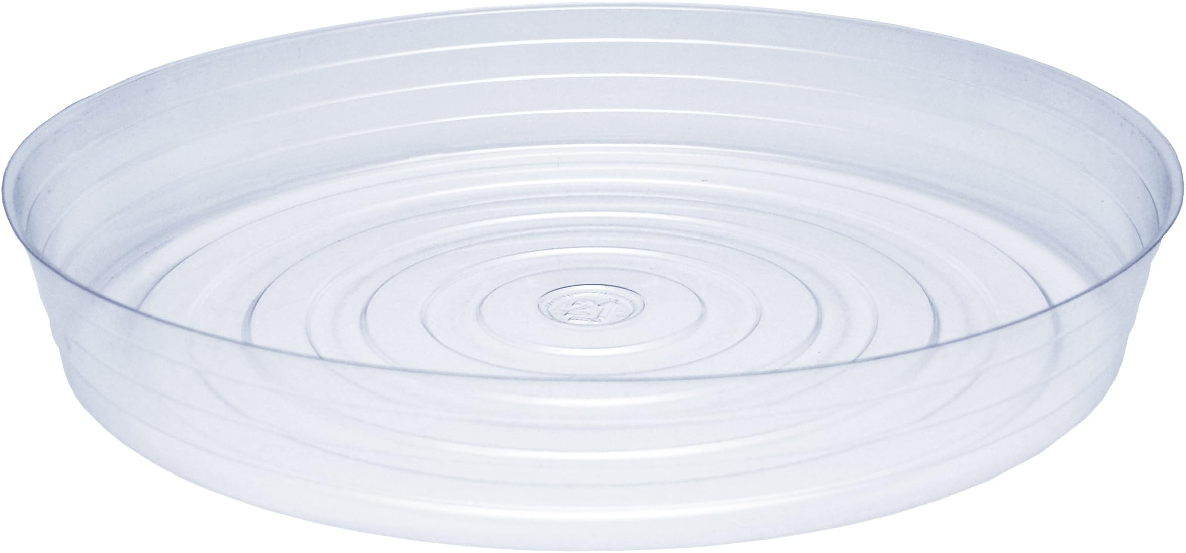 CWP CW-2100N Vinyl Plant Saucer, 21-Inch Diameter, Clear