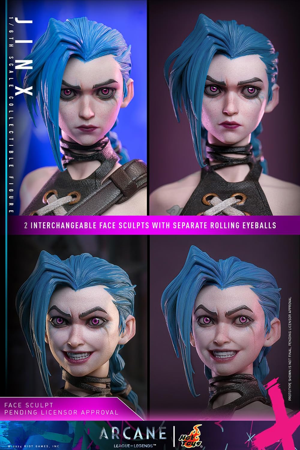 Hot Toys TMS137 LOL: Arcane Jinx 1/6 Scale Collectible Figure