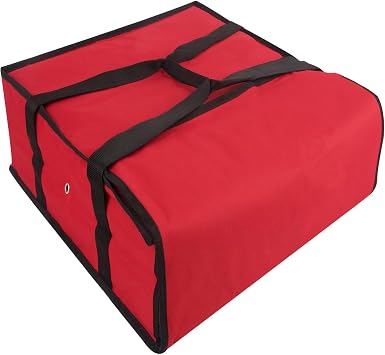 Trail maker Pizza Bags for Delivery, Insulated Pizza Delivery Bag for Delivery Drivers, 20" x 20" x 6" Pizza Warmer Bags for Carry Hot, Commercial Food Warmers for Catering, Pizza Carrier, Red