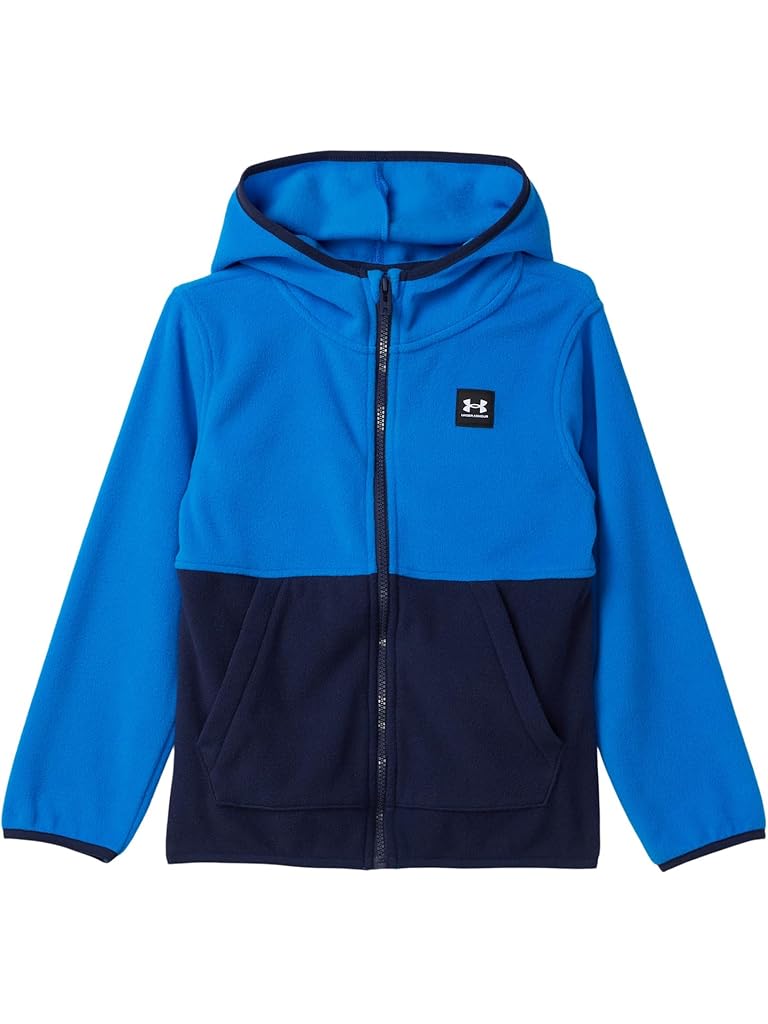 White Under Armour Hundo Fl Zip Hoodie (Big Kid)