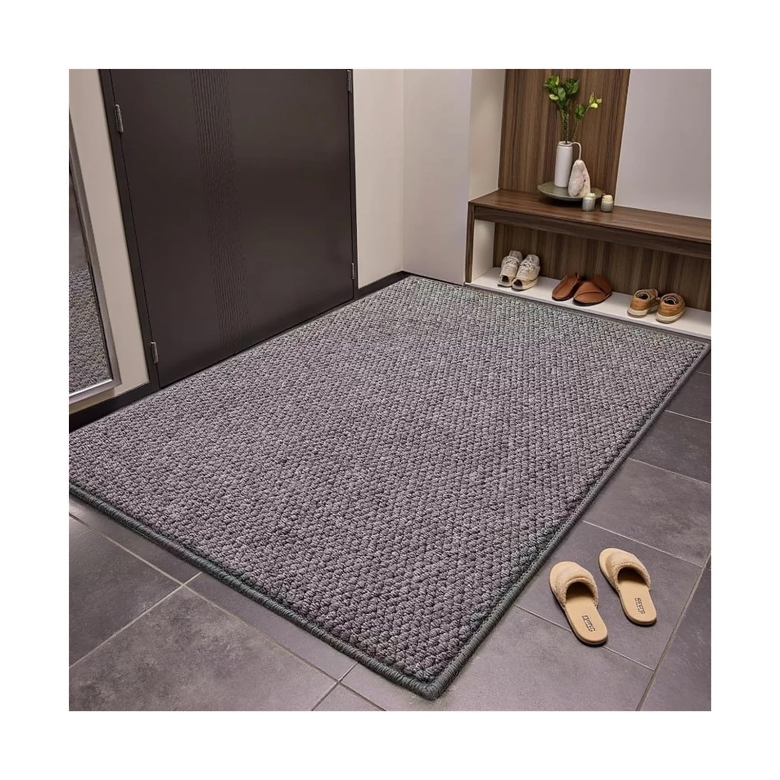 Tapis d'entrée antidérapant paillasson extérieur 50x80cm