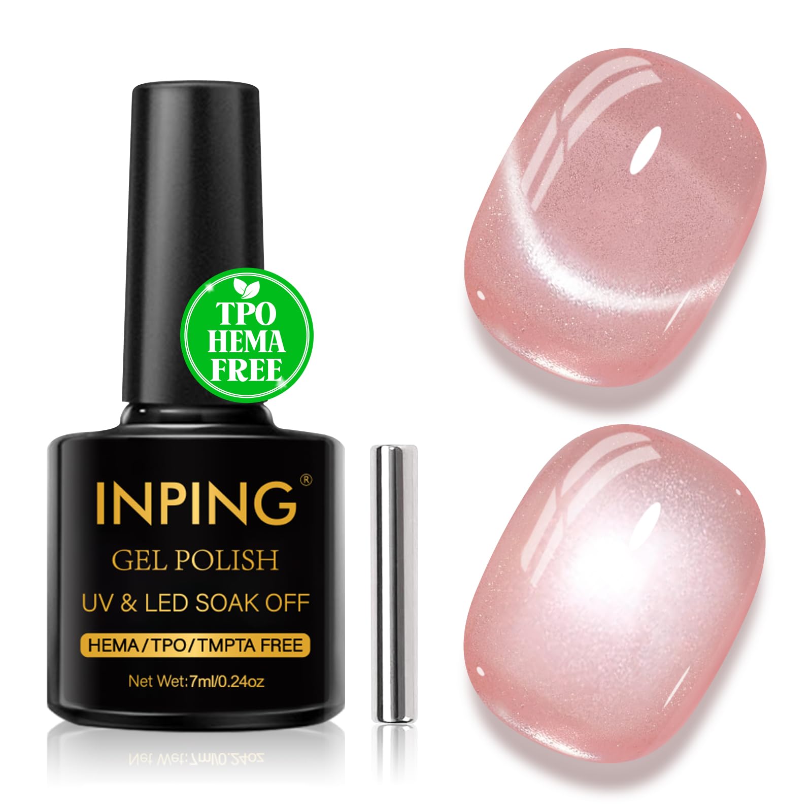 INPING Pintauñas Semipermanentes, TPO-FREE HEMA-FREE, Crystal Jelly Rose Esmaltes Semipermanentes de Uñas en Gel UV LED Gel Nail Polis Uñas Diy Manicura Nail Art Set, 7 ML — view 11