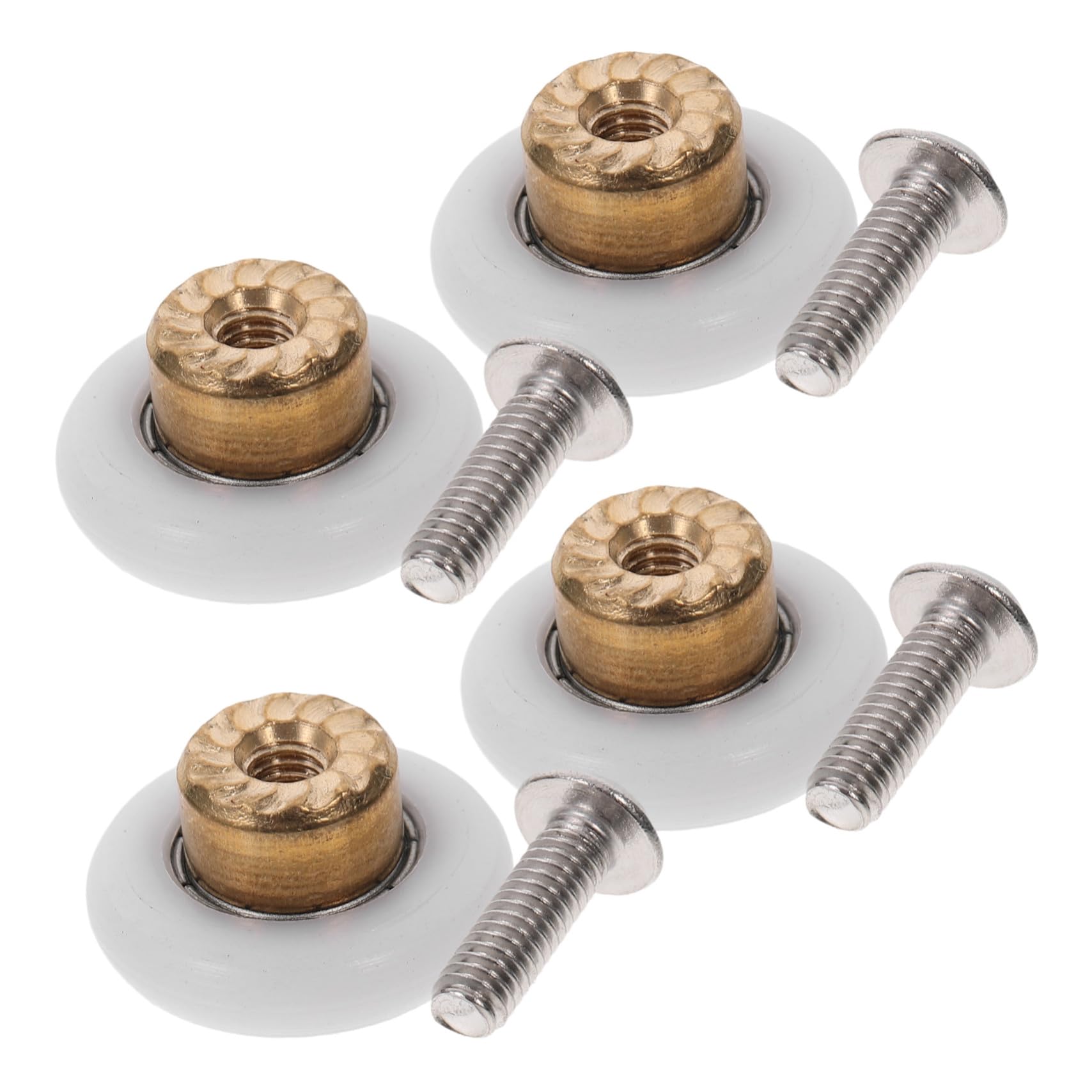 Gatuida poleas con rodamientos para puertas correderas baño 4 unidades 1