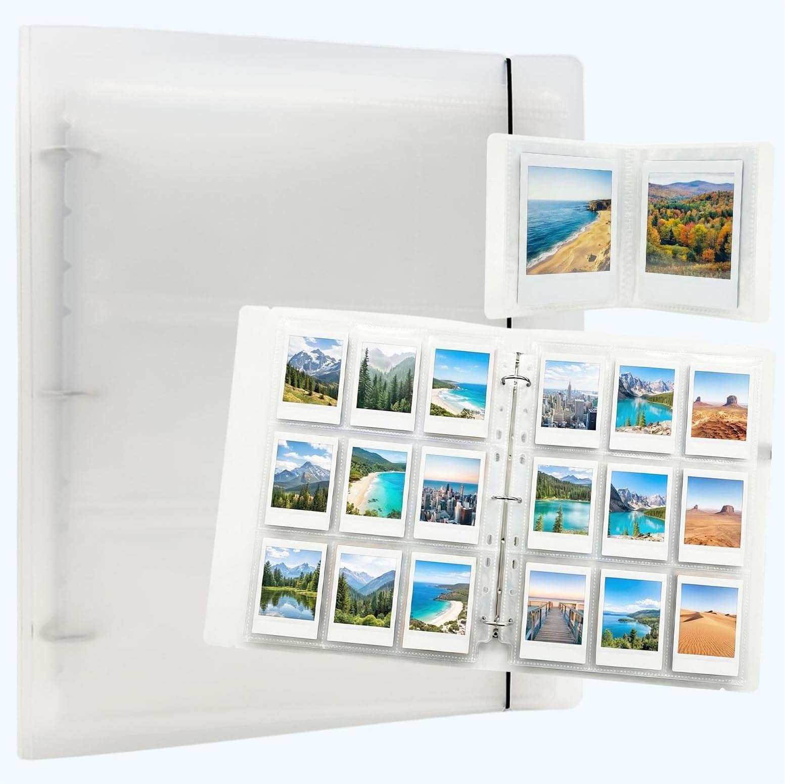 A4 Photo Card Binder with 360 Card Sleeves, 3-inch Kpop Photo Binder with 32 Card Sleeves, A4 Binder Card Album,Kpop Photo Card Holder,Card Collection Binder,Binder Cards,Binder Photocard