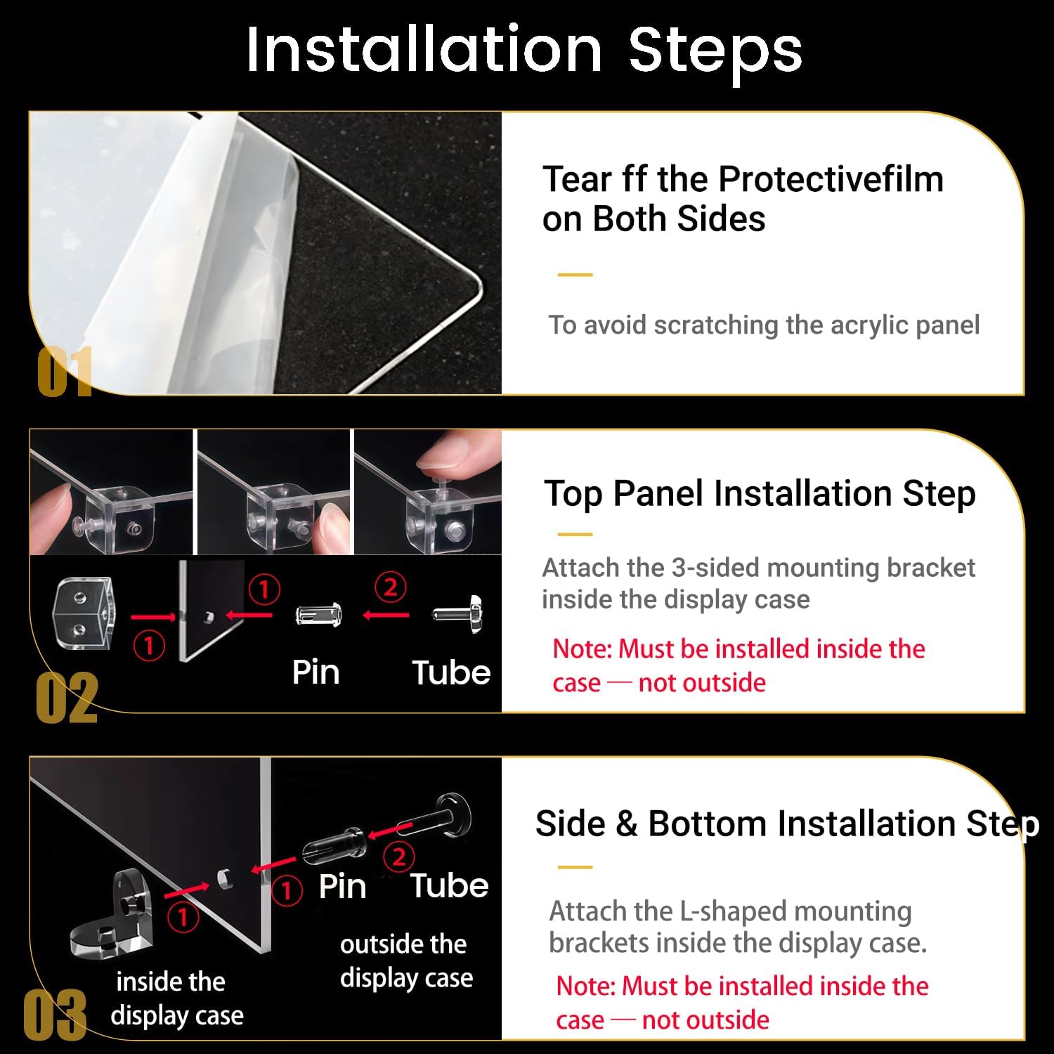 3mm Acrylic Display Case for Lego 21341 Disney Sanderson Sisters Cottage with 0.8-Inch Elevated Base - Dust Proof Acrylic Box Snap Assembly