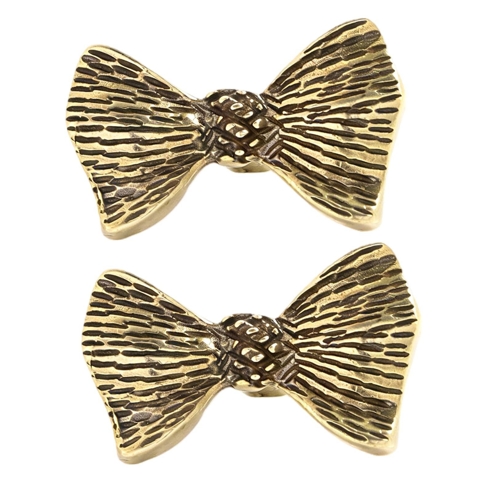 Kaeltsyn Aged Color Bowknot Shape Brass Cabinet Drawer Handle Furniture Decorative Handle Cupboard Pulls Furniture Decoration Hardware Bowknot Shape Drawer Handles Dressers Replacement