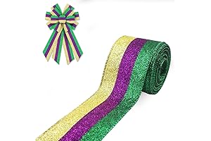 Savings Surge: Mardi Gras Fabric Ribbon Clearance to Craft Happiness