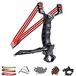 NISPOTDOR Slingshot, Slingshots for Adults Heavy Duty, Wrist Sling Shot for Adults Hunting, Professional Slingshots Kit with 100 Ammo Balls and 3 Rubber Bands