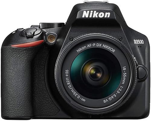 Miniatura 2 de Nikon Cámara D3500 DSLR con lente NIKKOR 0.709-2.165 in f3.5-5.6G VR + estuche + memoria de 128 GB (paquete de 26 piezas) (renovada)