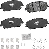 Vista 201 de Pastillas de Freno Delanteras Cerámicas Bendix Priority1 CFC430A para Modelos Selectos INFINITI G35, I30, Nissan 350Z, Altima, Juke, Maxima, Sentra