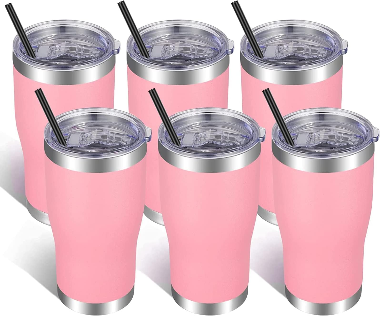 Xigua 17oz Stainless Steel Tumbler With Handle & Straw – Double Wall Vacuum Insulated Travel Mug, Keeps Drinks Hot/Cold For Hours