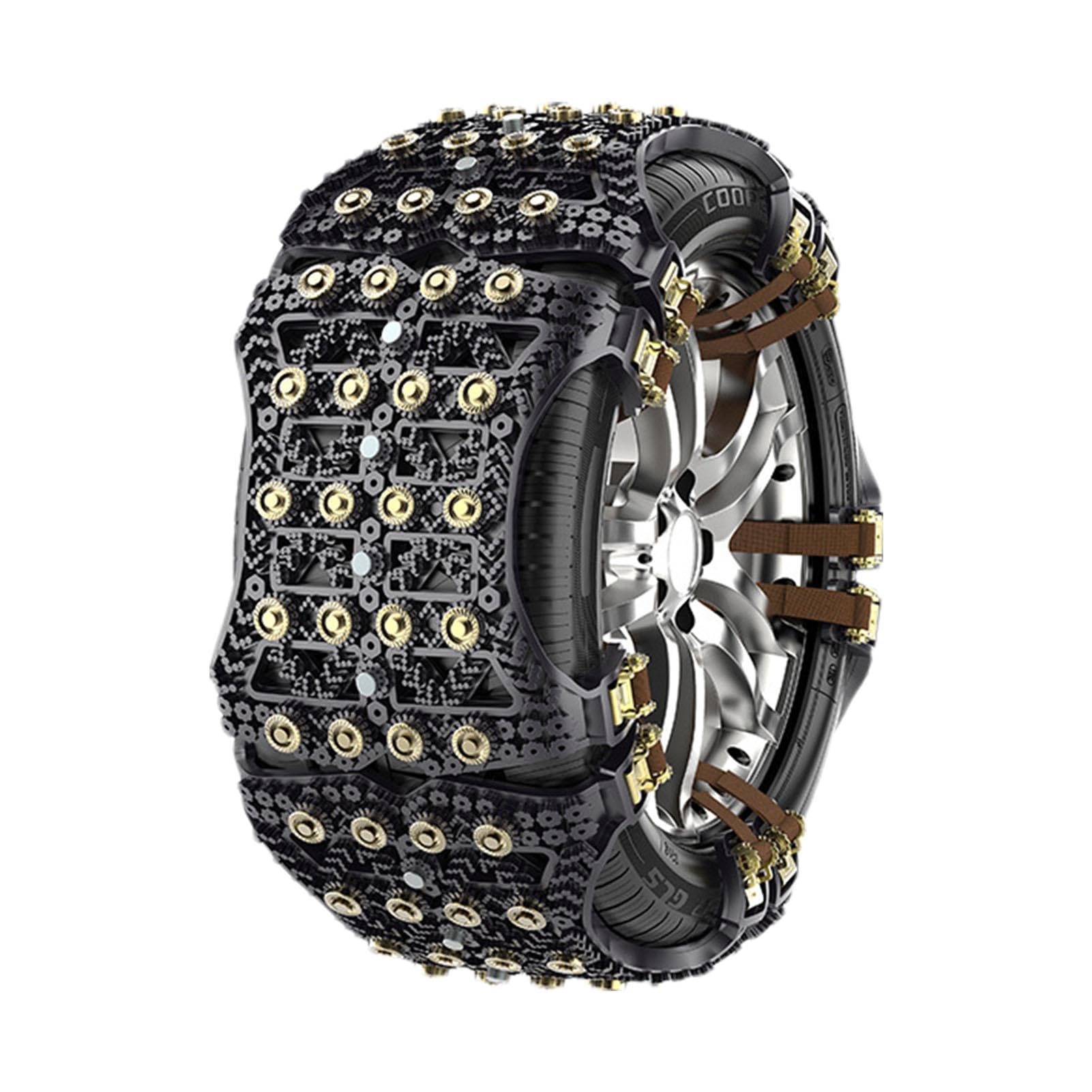 Cadena antideslizante para neumáticos, 6 cadenas de nieve para coche | herramientas universales de cadena de nieve, cadenas de neumáticos de camión, cadenas flexibles para neumáticos de nieve, bar