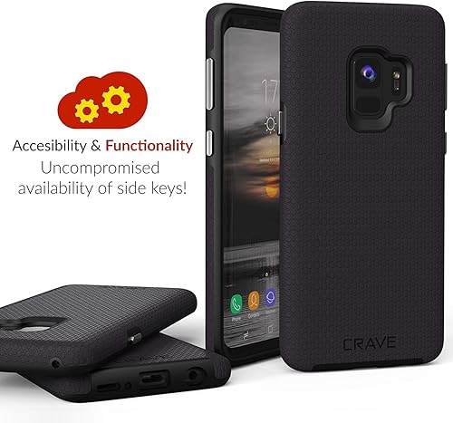 Miniatura 5 de Crave Doble Guardia Para Samsung S9 Caso, Funda De Doble Capa De Protección A Prueba De Golpes Para Samsung Galaxy S9 - Pizarra