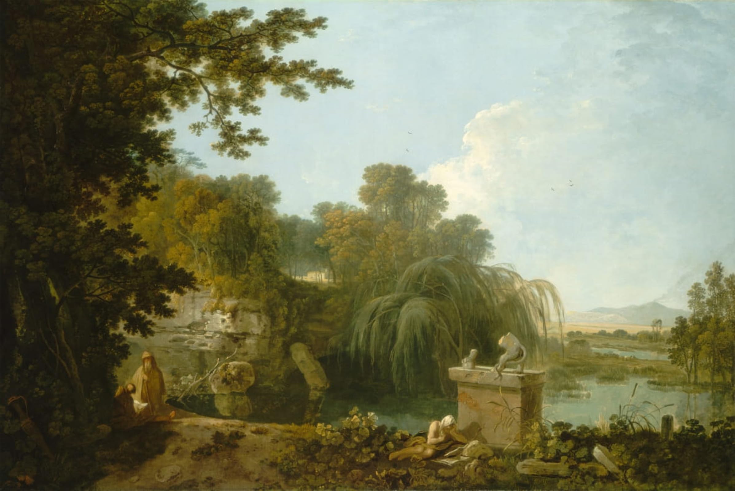 POSTERIIk Famous Modern Artwork Art Mural Solitude by Famous Artist Oil Paintings Pictures for Home Decor 60x90cm