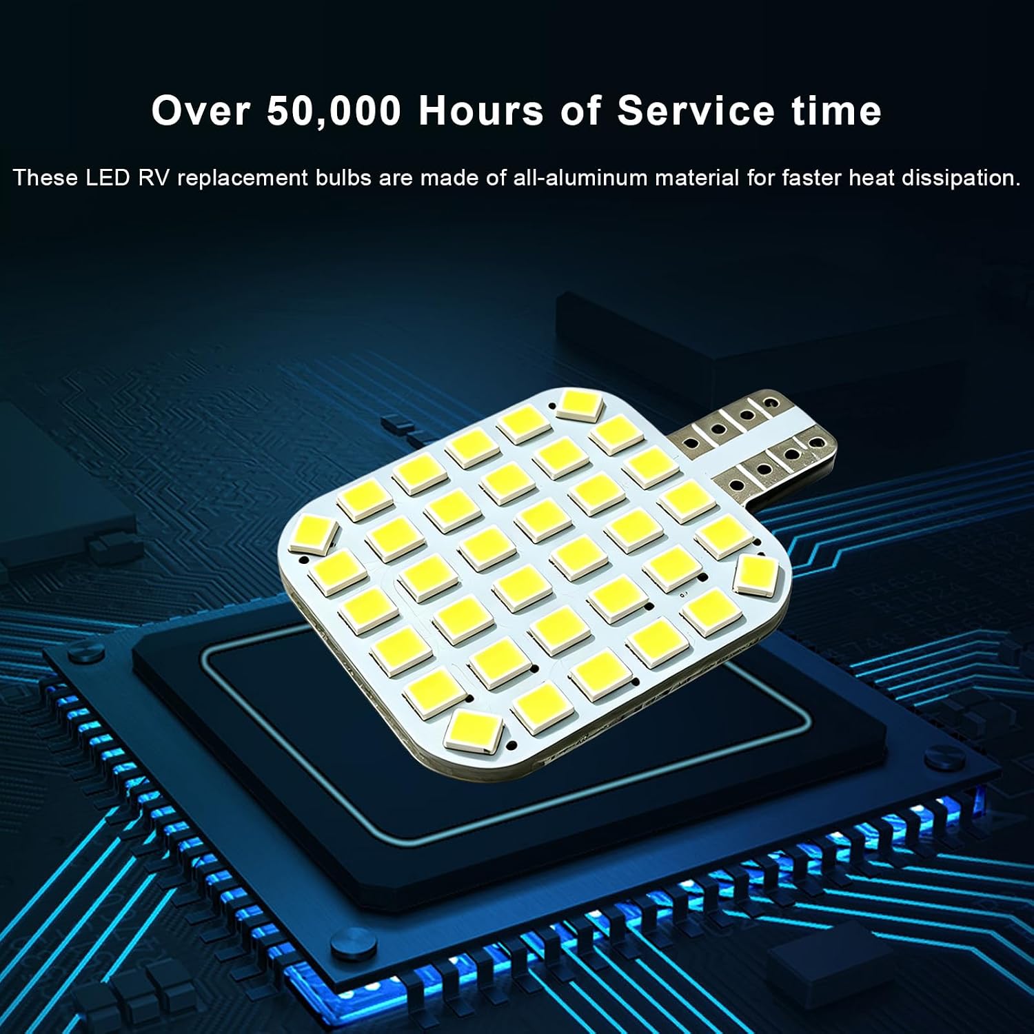 20 PCS T10 921 922 912 194 RV Interior LED Light, 12V Super Bright LED Car Interior Bulb Replacement, 36SMD Ceiling Dome Trunk Dashboard Lamp for Camper Trailer Motorhome (White)