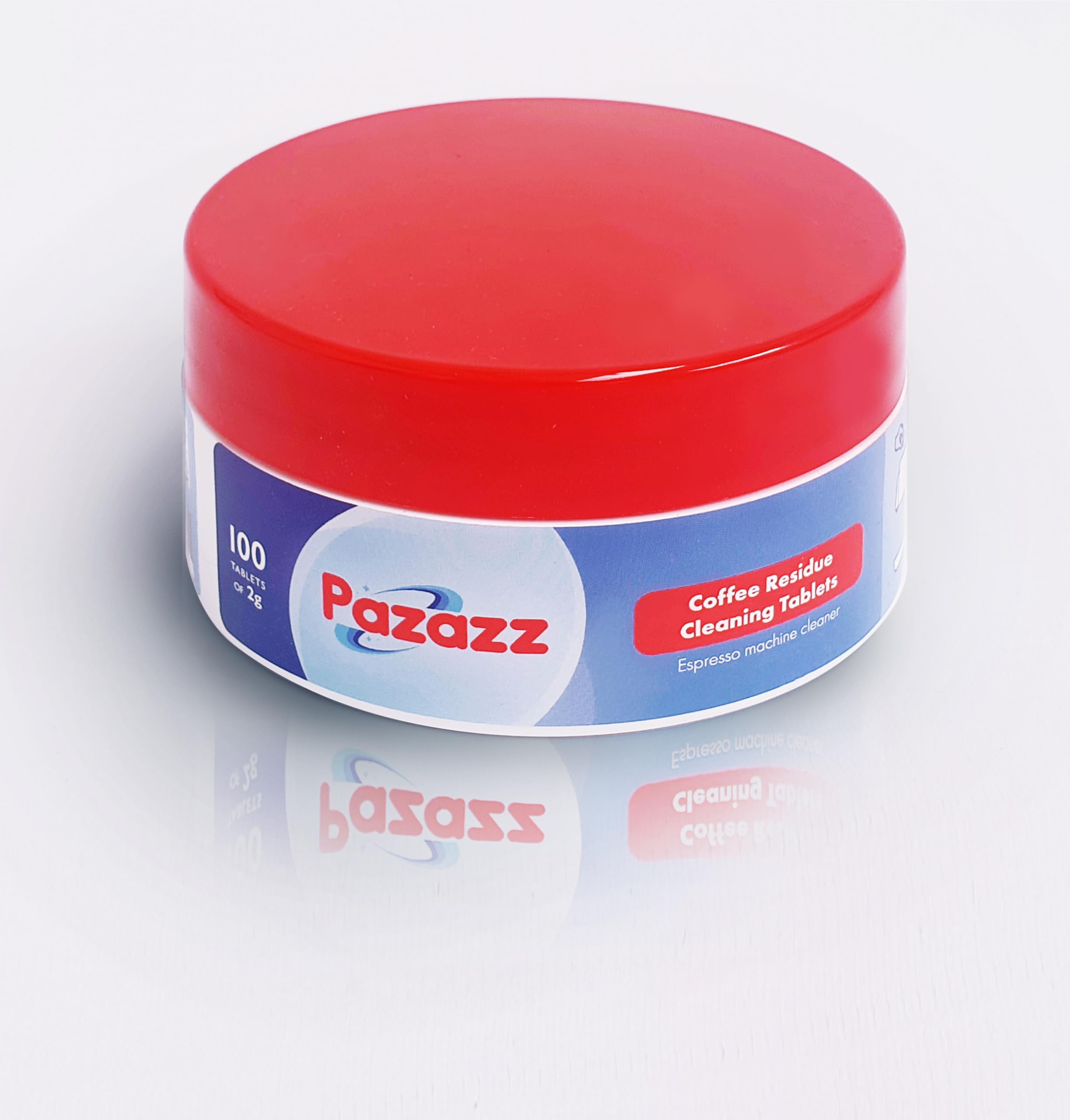 PazazzEspresso Machine Coffee Oil/Residue Removal Cleaning Tablets, 100 x 2g - not for descaling