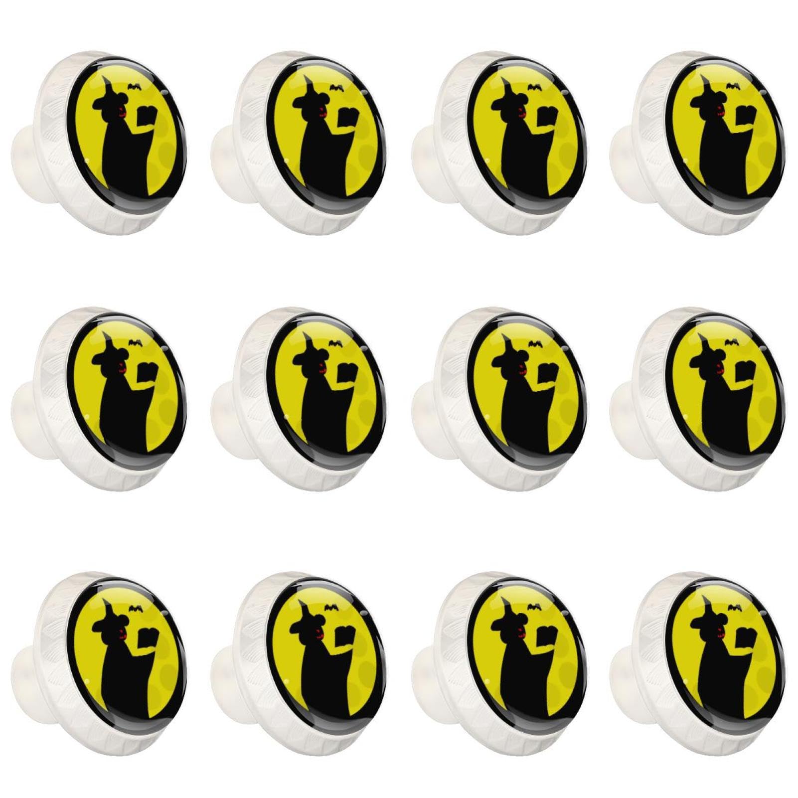 Boutons de tiroir tendance lot de 12 poignées verre cristal Witch