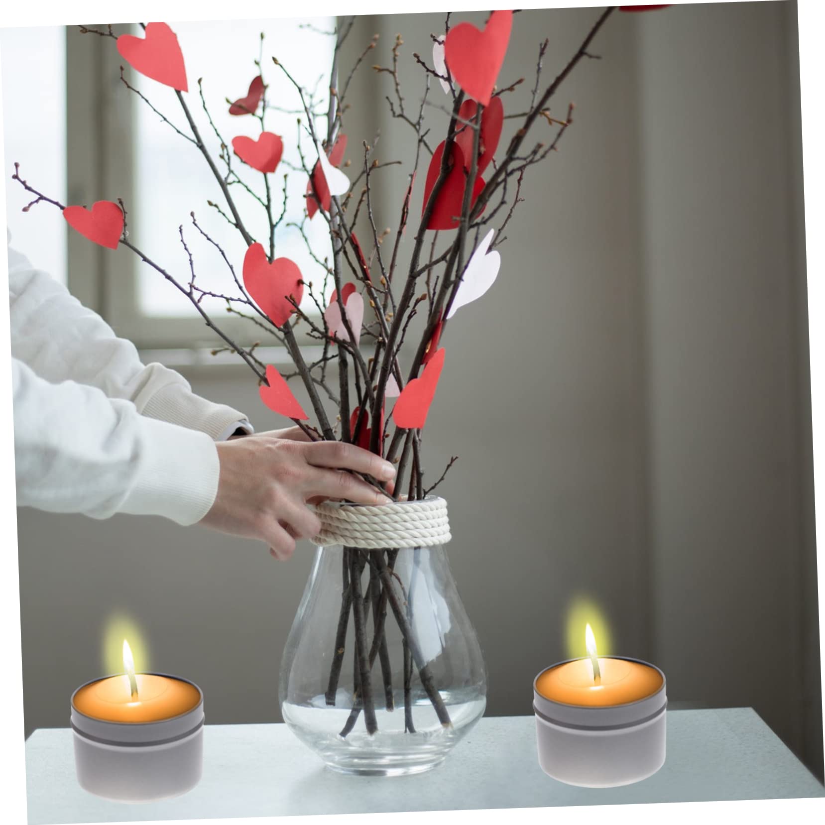 Beatifufu 12pcs Candle Tins Lid Empty Candle Containers for Making Storage and Crafts and Convenient Storage