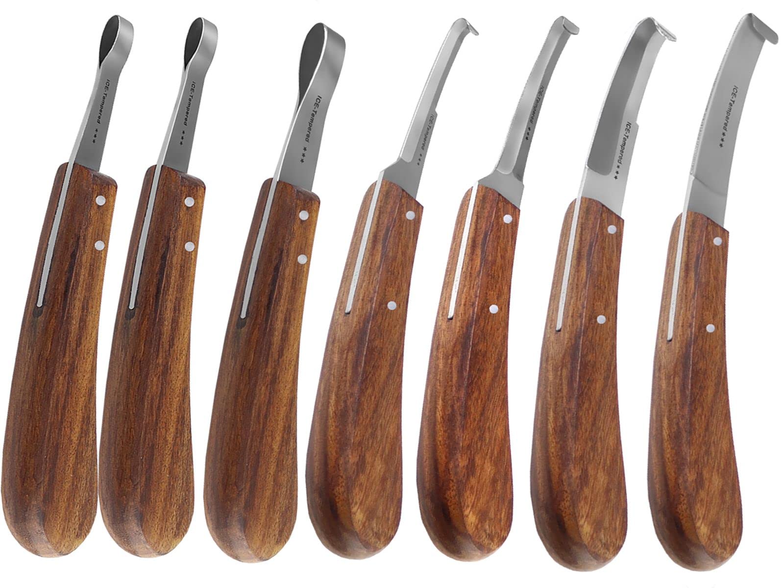 Pferde Hufmesser 7er Set Schlaufenmesser Klauenmesser Hufschneidemesser