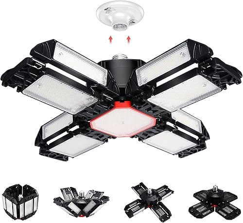 Interruptor de cadena de tracción, luces de techo de garaje, luces LED de tienda con cadena de tracción, luces de aula, REHAVE 180 W 18000 LM