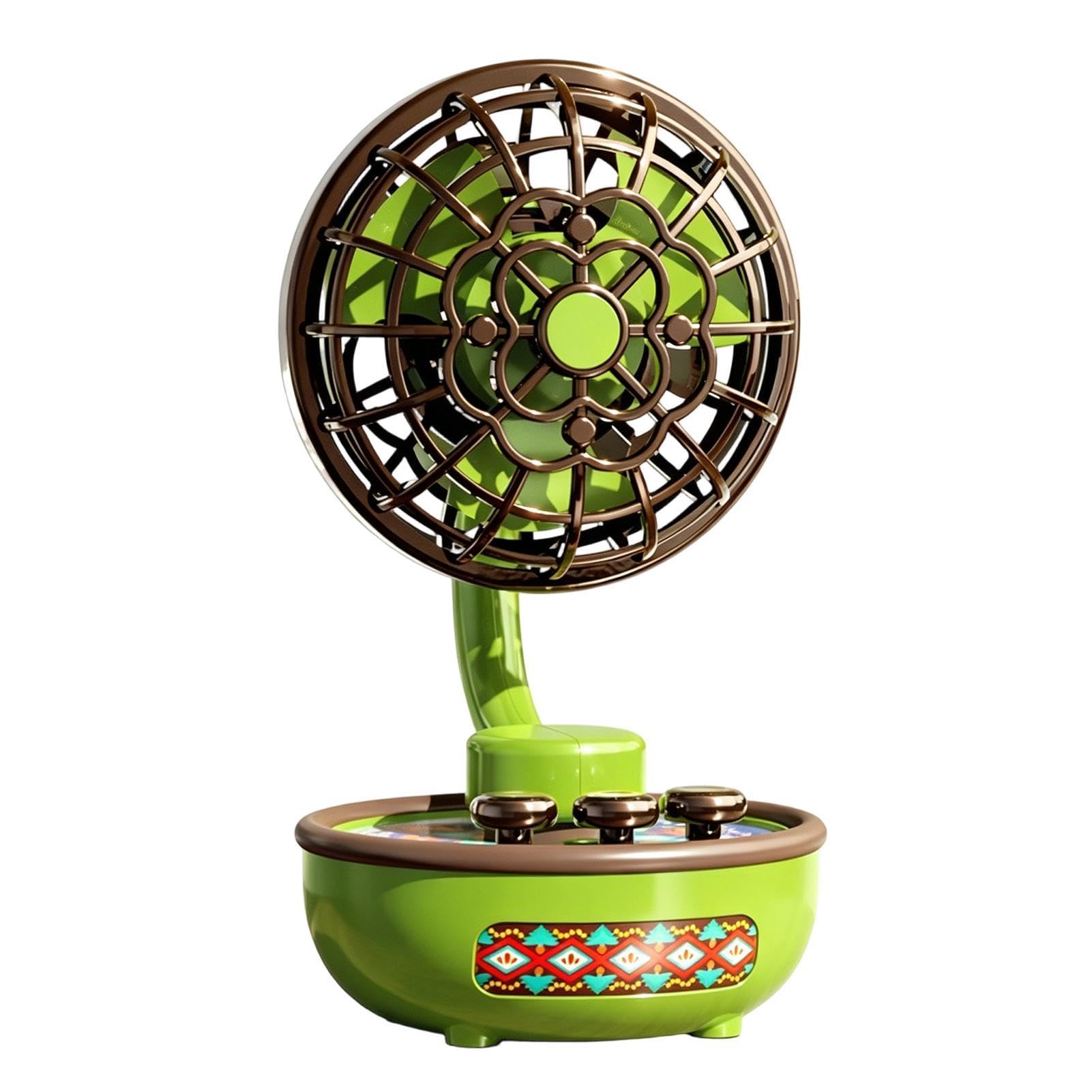 Ventilatore Da Scrivania Personale Ricaricabile A 3 Velocità Con | Ventilatore Portatile Per Camera Da Per Casa Esterno Viaggio Campeggio Spiaggia Vacanze Estive Bambini