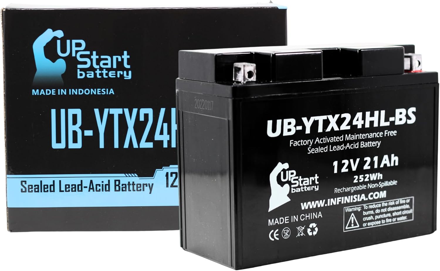 UB-YTX24HL-BS Battery Replacement for 2009 Arctic Cat Prowler 700 700 CC UTV – Factory Activated, Maintenance Free, Motorcycle Battery – 12V, 21AH, UpStart Battery Brand UB-YTX24HL-BS Battery Replacement for 2009 Arctic Cat Prowler 700 700 CC UTV – Factory Activated, Maintenance Free, Motorcycle Battery – 12V, 21AH, UpStart Battery Brand
