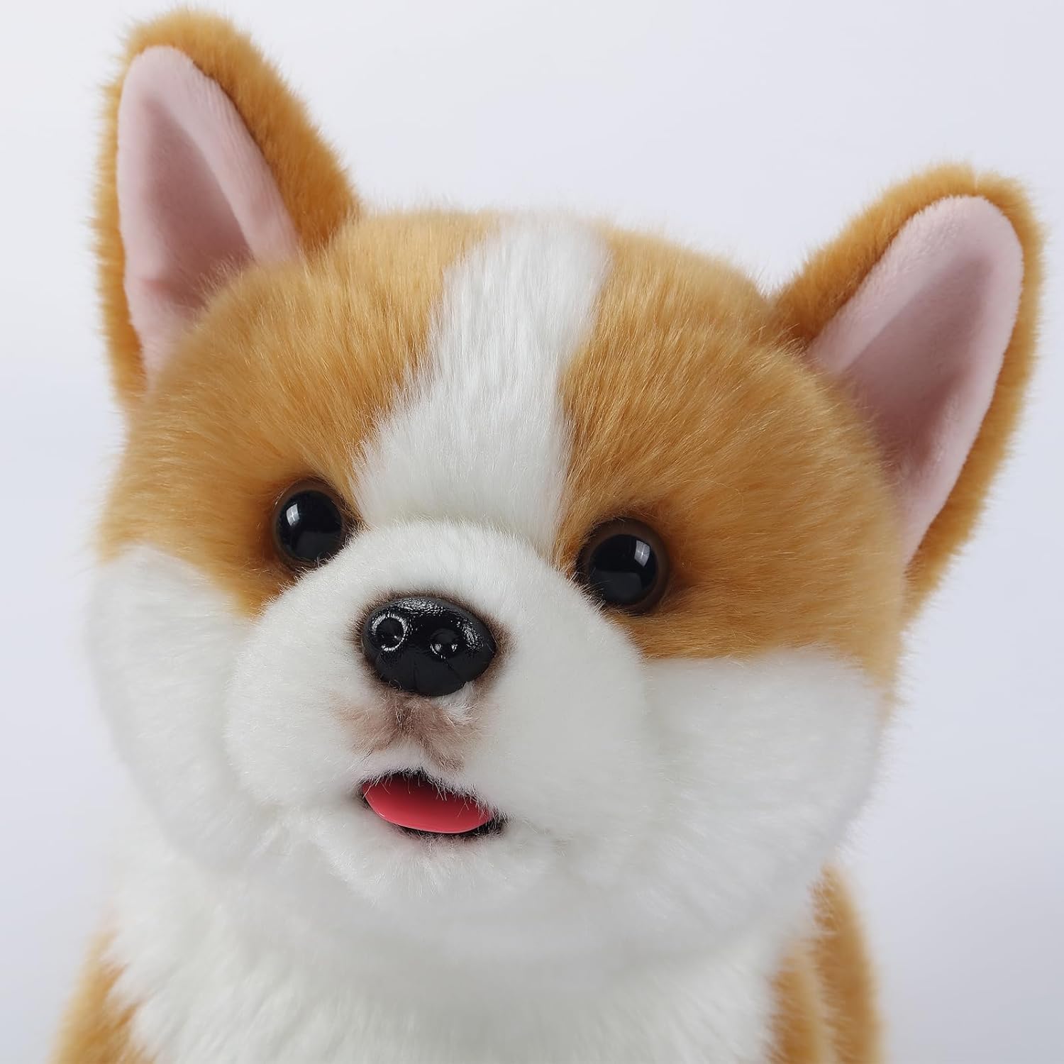 CU-MATE Electronic Walking Dog Toy, Interactive Plush Corgi Puppy, Realistic Interactive Pet Toy Dog, Walking, Barking, Wagging Tail & Talking, Present Gifts for 3+ Year