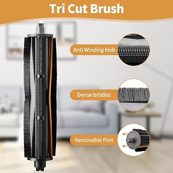 TriCut Brush Replacement for Dreame Series Vacuum Robot