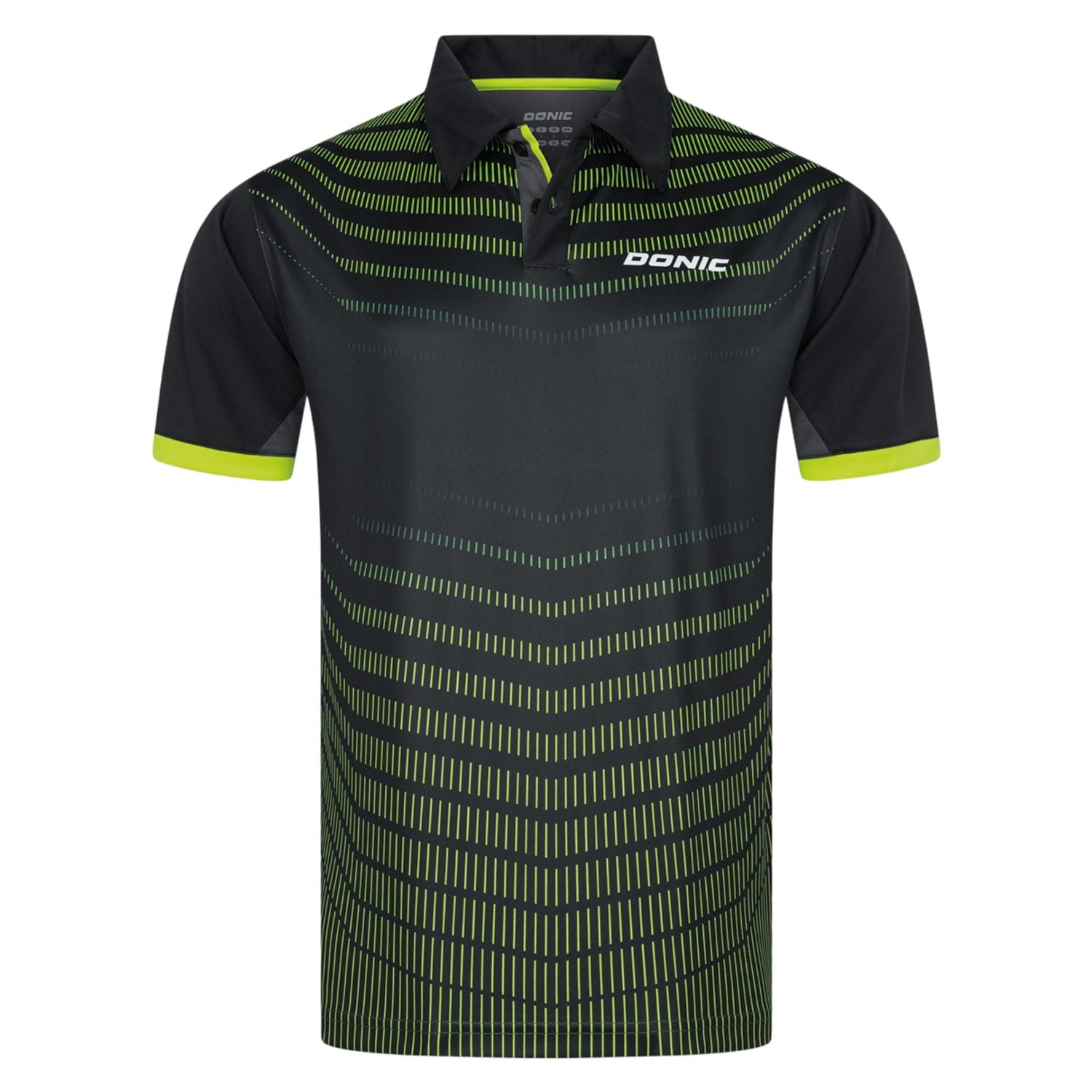 DONIC Kava Table Tennis Polo T-Shirt | Breathable Drylite Polyester Sportswear for Men & Women | Charcoal/Lime, Size - XXL-image-29