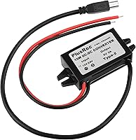 Vista 9 de PlusRoc Adaptador de corriente impermeable de 12V/24V a 5V convertidor reductor para cámara de seguridad CCTV, tira de luz LED, DVR