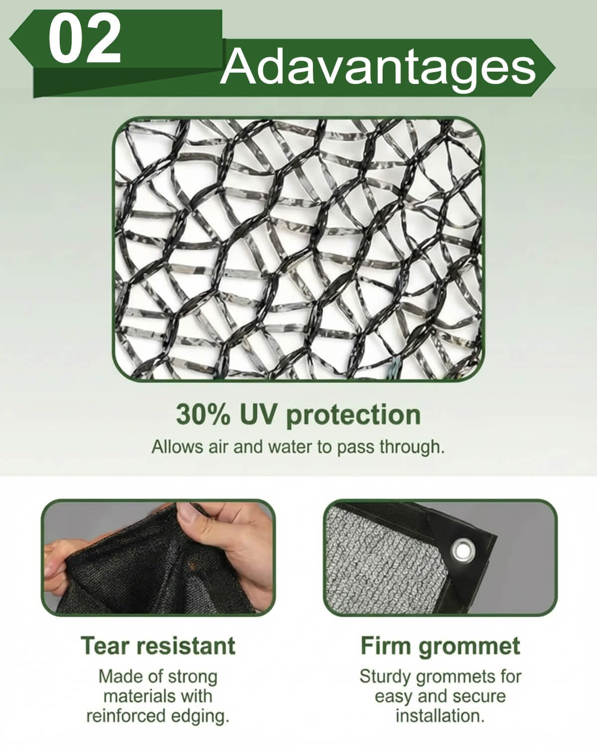 Amazon.com : 30% Sunblock Shade Cloth Net Black Resistant - 20x30