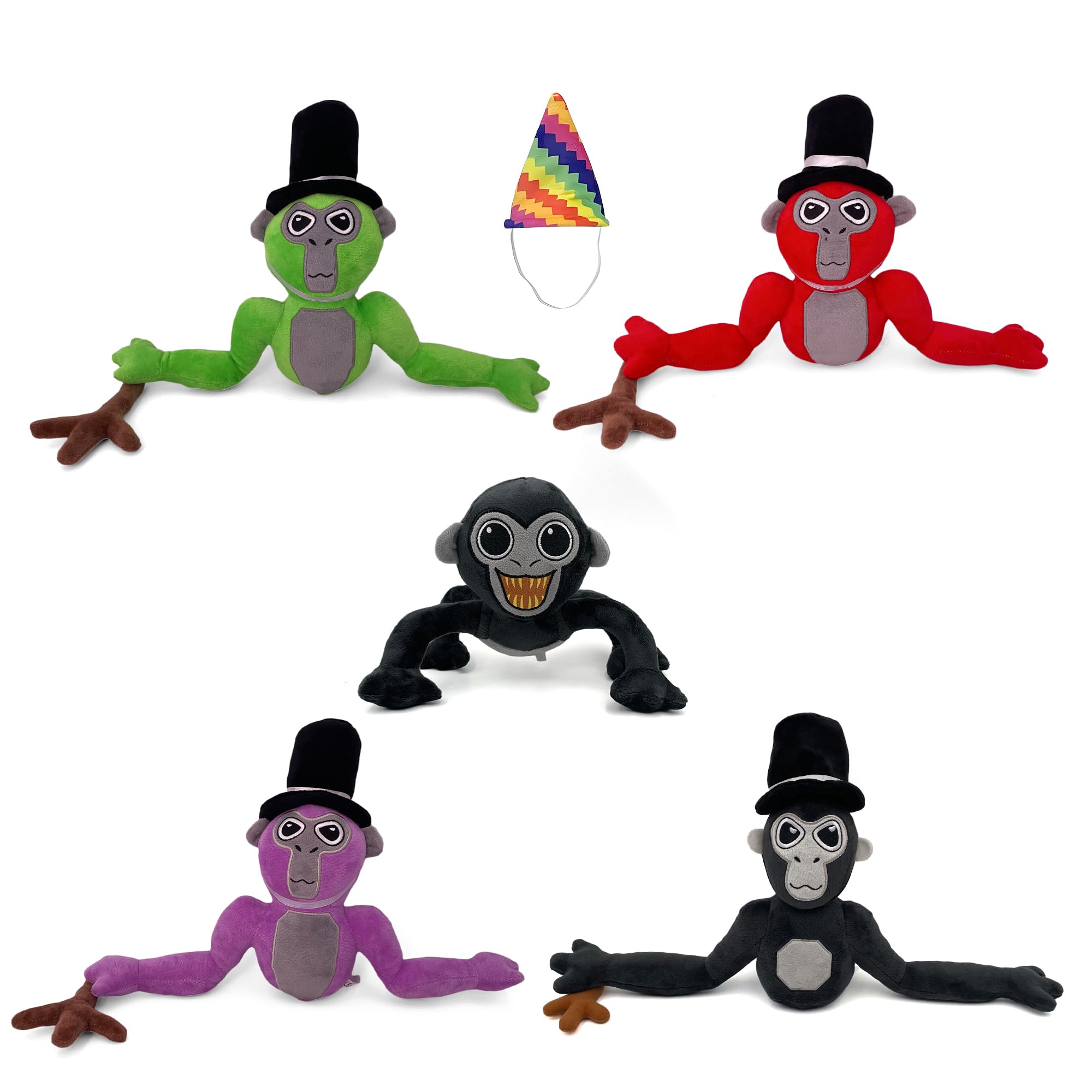Adenzai Gorilla Tag Monkey Plush - Perfect Monkey Stuffed Animal