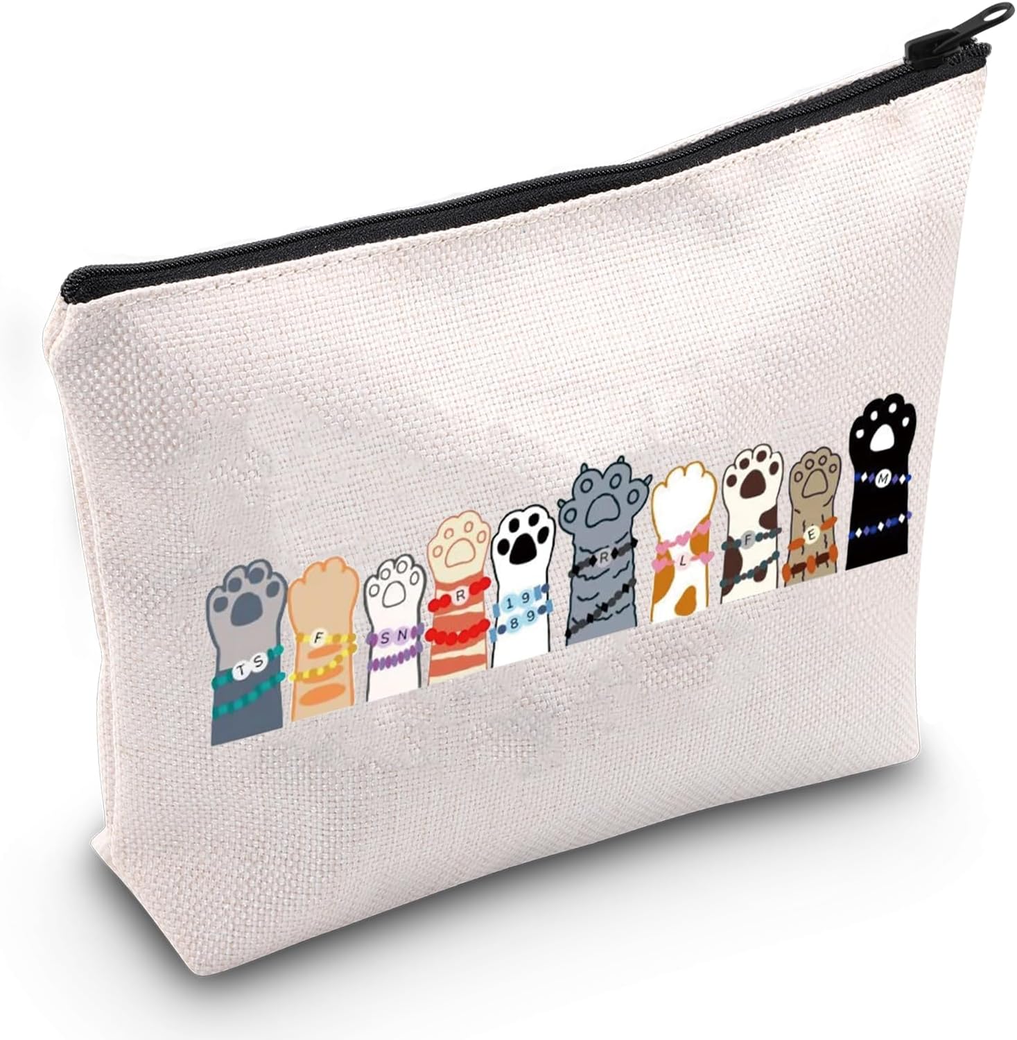 JXGZSO Karma Cat Makeup Bag Album Inspired Singer Merch Music Gift Song Lyrics Gift (Cats in Friendship B)