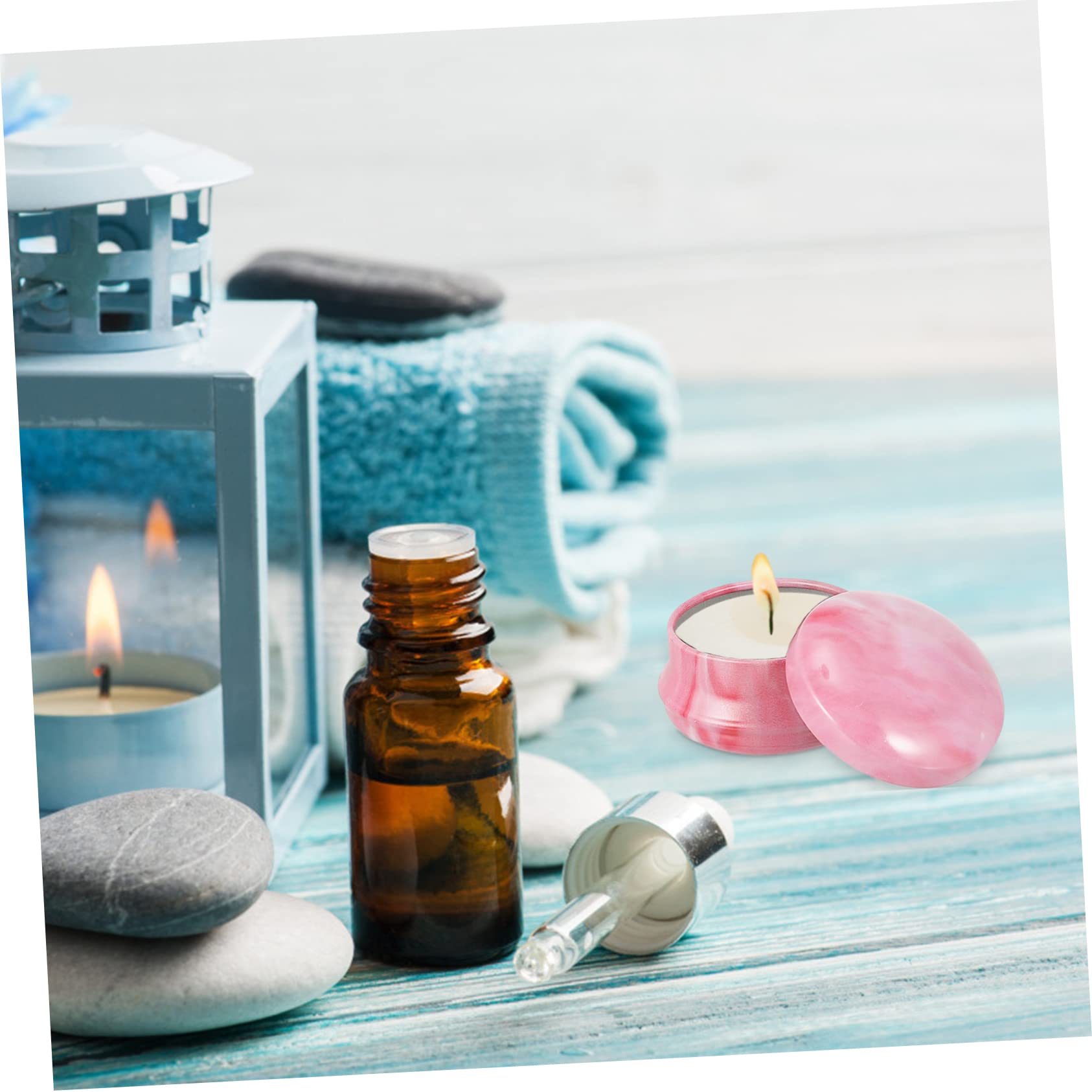 BESPORTBLE Craft Candle Jar Tin 12pcs Candle Making Accessories Leakproof Lid for DIY Projects