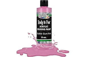 Acrylic Pouring Paint in Bubble Gum Pink