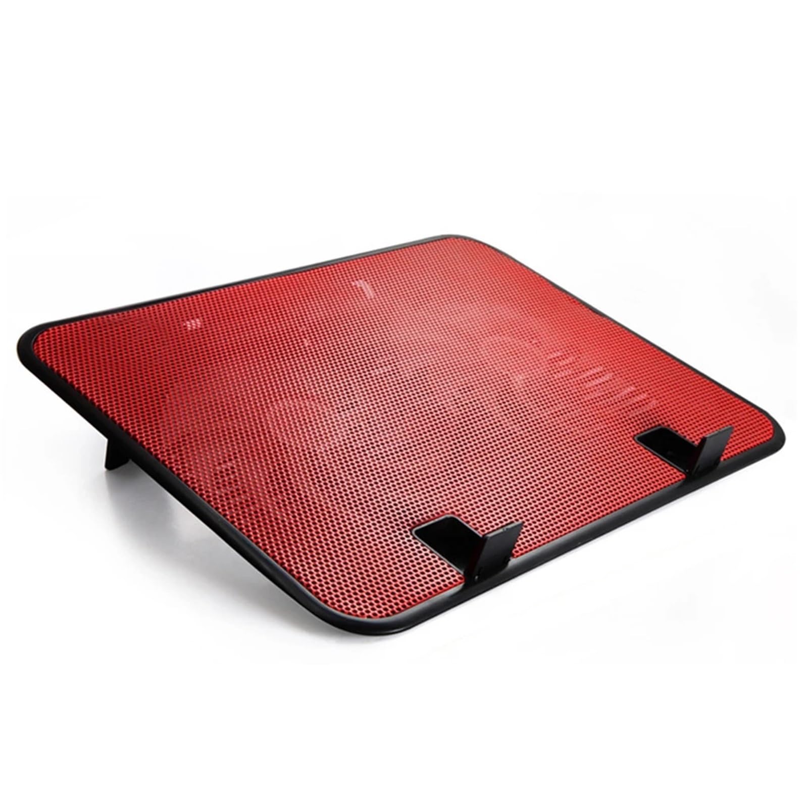 Laptop Cooler podstawka pod laptopa Chłodnica do notebooka Podwójny wentylator USB Zewnętrzna podkładka chłodząca do laptopa Wąska podstawka Szybki, cichy, metalowy wentylator panelowy(Red)